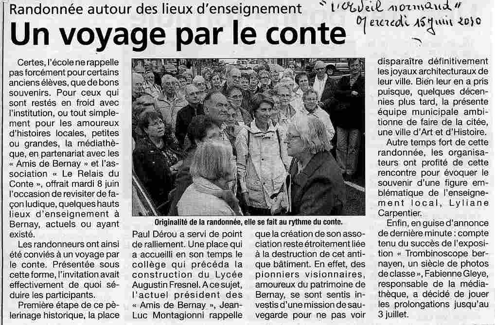 Randonne conte lieux d'enseignement