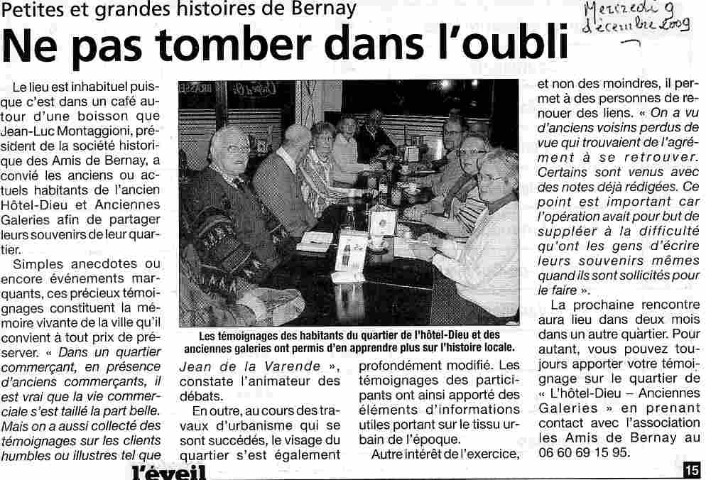 Bernay collecte sa mmoire - Htel Dieu